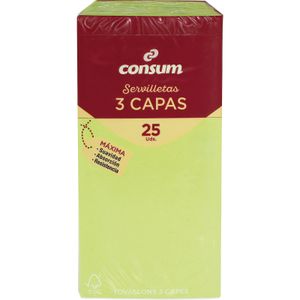 Servilletas 3 capas Verdes