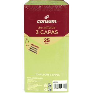 Servilletas 3 capas Verdes