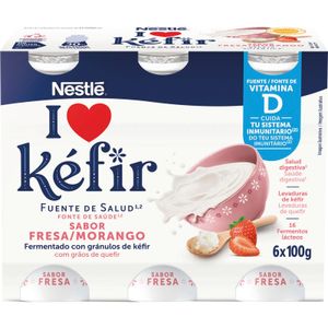 Kéfir Sabor Fresa Pack de 6 Unidades