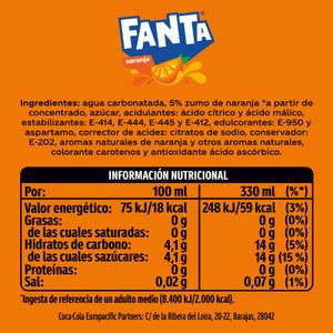 Refresco Naranja Lata
