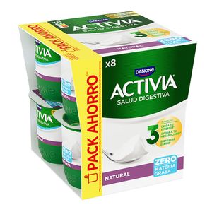 Imagen de Activia 0% Natural Pack de 8