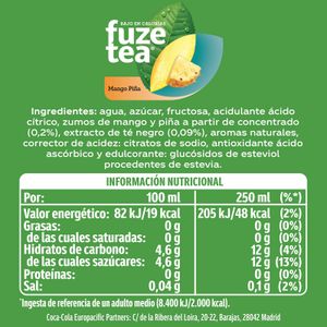 Bebida Té Mango Piña Pet