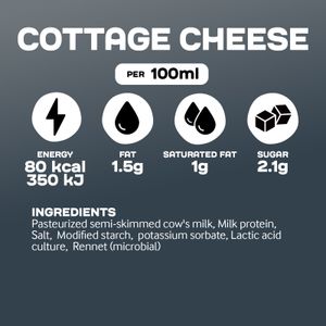 Cottage Cheese Protein Copos de queso Fresco
