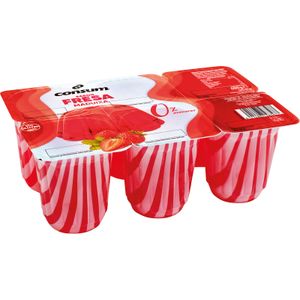 Postre Gelificado 00% Sabor Fresa CONSUM