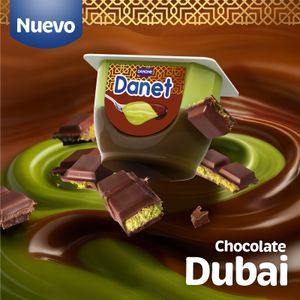 Danet Chocolate Dubai Natillas Pack de 4 Und.