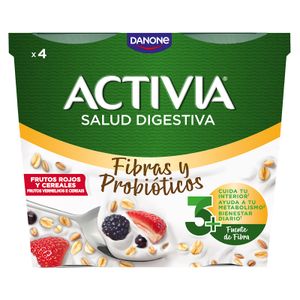 Activia Frutos Rojos y Cereales