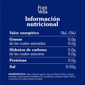 Agua con Zumo de Limón Zero Pet
