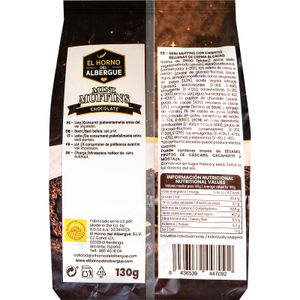 Mini Muffins Chocolate Relleno Cacao 10 Ud.