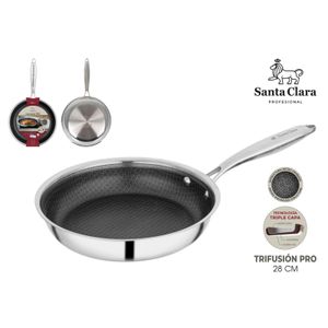 Sartén 28 cm Acero Trifusión Pro