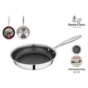 Sartén 24 cm acero Trifusión Pro