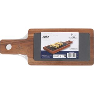 Bandeja Pizarra y Acacia Rectangular 30x12 cm 1 U