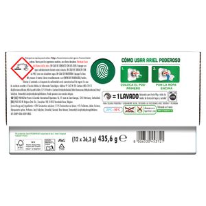 Detergente Cápsulas Poderoso