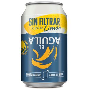 EL ÁGUILA Cerveza sin Filtrar Limón Lata