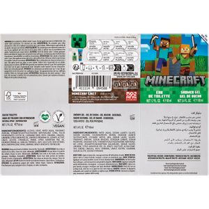 Segona imatge del producte Necesser MInecraft EDT 50 ML+Gel 100 ML de la marca AIR VAL