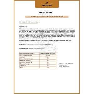 Panini Kebab Pollo 23% 1U