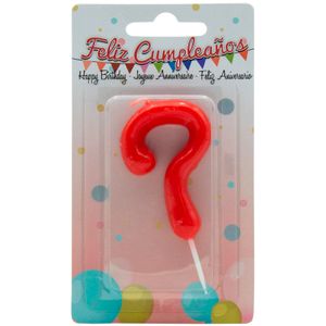 Vela de Aniversario Roja, Numero ?