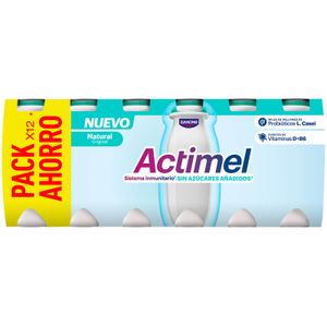 Actimel Líquido 0% Natural Pack de 12 ud
