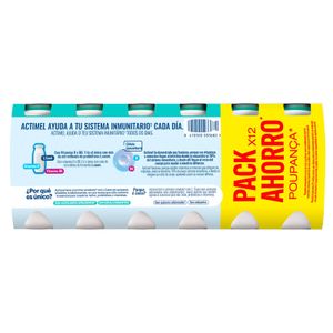 Actimel Líquido 0% Natural Pack de 12 ud