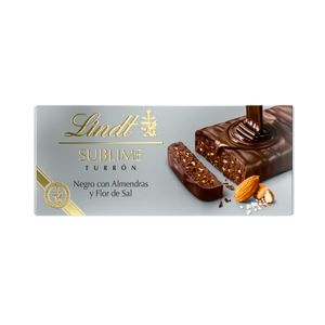 Turrón Chocolate Negro Almendras y Flor de Sal LINDT