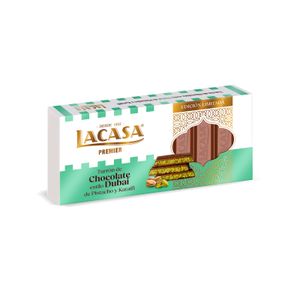 Turrón Chocolate Leche Estilo Dubai Pistacho 225 Gr