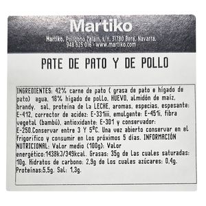Tercera imatge del producte Paté en Rotlle d'Ànec de la marca MARTIKO