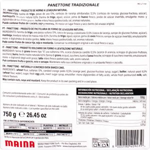 Segona imatge del producte Panettone Fruites Regal de la marca MAINA