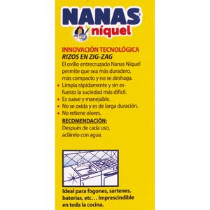 Estropajo Níquel Nanas