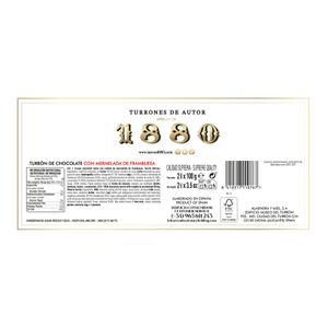 Segunda imagen del producto Turrón Chocolate Mermelada Frambuesa de la marca 1880