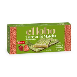 Imagen del producto Turrón Té Matcha Con Fresa Tokio de la marca EL LOBO