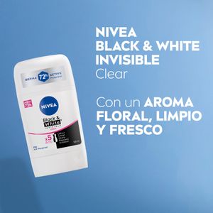 Segona imatge del producte Desodorant en Barra Invisible B&W Dona de la marca NIVEA