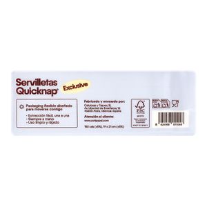 Segunda imagen del producto Servilletas 2 Capas Quicknap Exclusive de la marca CETI