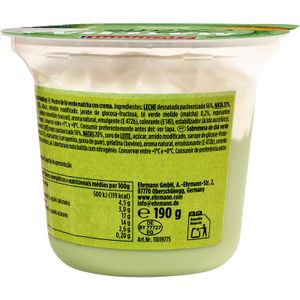 Tercera imatge del producte Matcha Latte Creamy Pudding de la marca EHRMANN