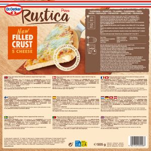 Segona imatge del producte Pizza Rústica 5 Formatges Vora Farcida de la marca DR.OETKER