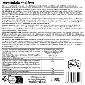 Segona imatge del producte Mortadel·la amb Olives Tall Fresc de la marca SERRANO