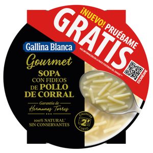Sopa con Fideos de Pollo de Corral