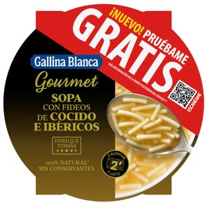 G.BLANCA Sopa con Fideos de Cocido con Ibéricos