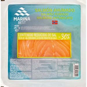Salmón Ahumado Reducido en Sal MARINA BEST