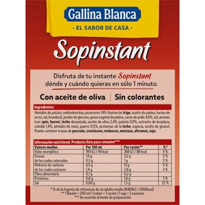 Sopinstant Crema y Pollo Caja