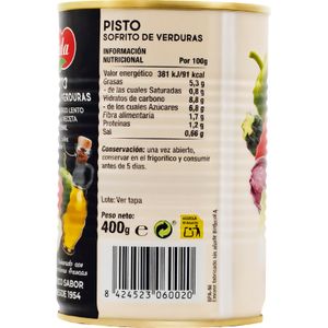 Pisto con Verduras Lata